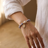 Pulseira Pérolas de Azulejo e Cruz