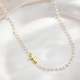 Conjunto com Cruz e Pérolas
