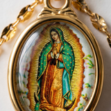 Colar Medalha Nossa Senhora Colorida