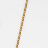 Colar Dourado com Cruz Lisa
