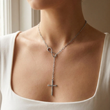 Colar Infinito com Cruz