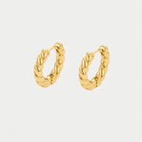 Brincos Femininos Argolas Banhadas a Ouro 18K - Camélia