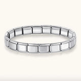 Pulseira Feminina Charme Italiano em Aço - Camélia